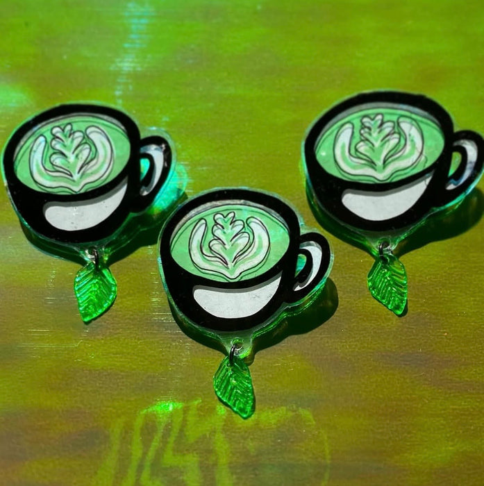 Matcha Lover’s Hand-Made Pin
