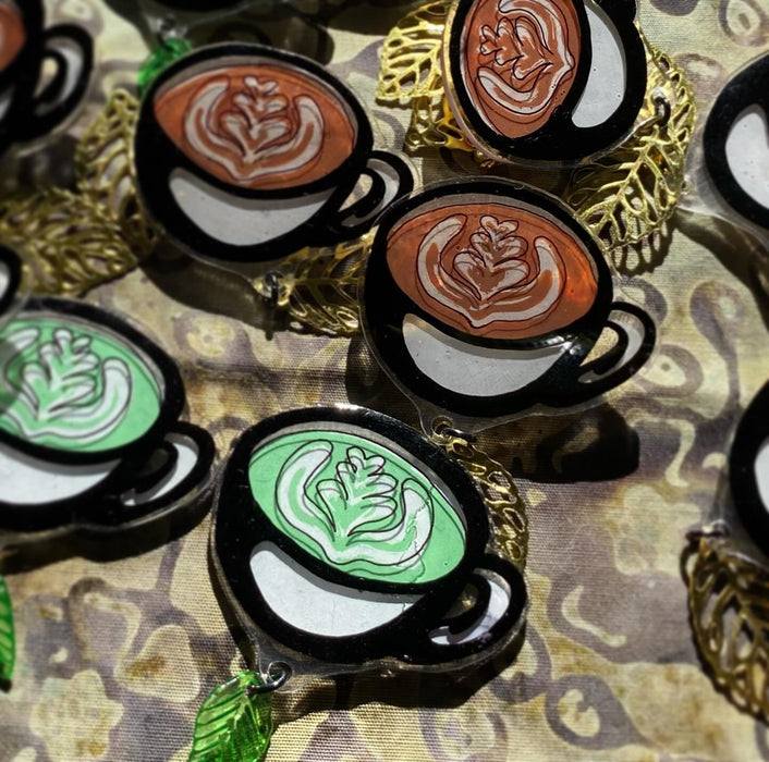 Coffee Lover’s Hand-Made Pin