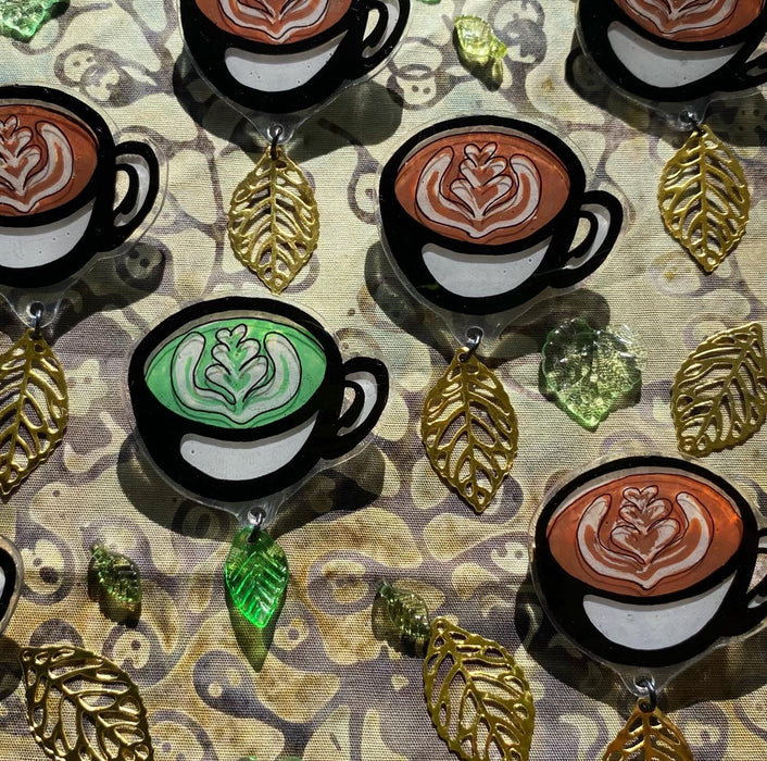 Coffee Lover’s Hand-Made Pin