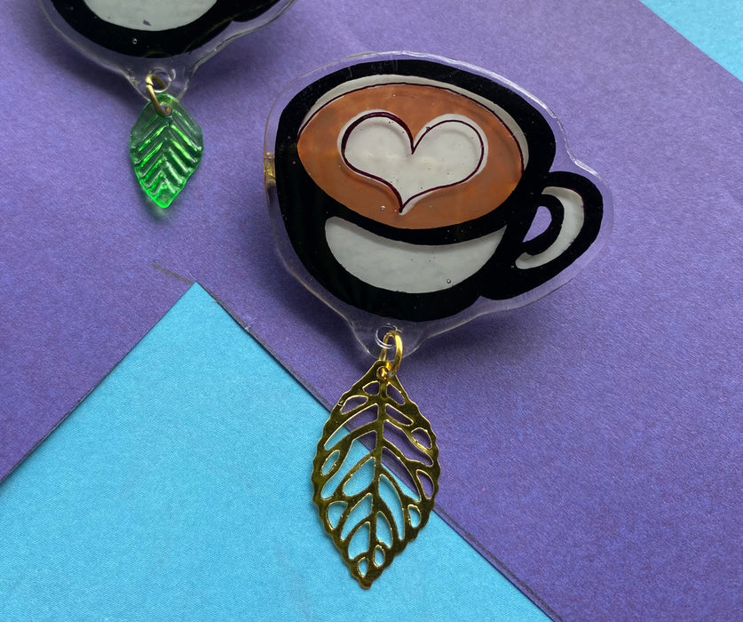 Coffee Lover’s Hand-Made Pin