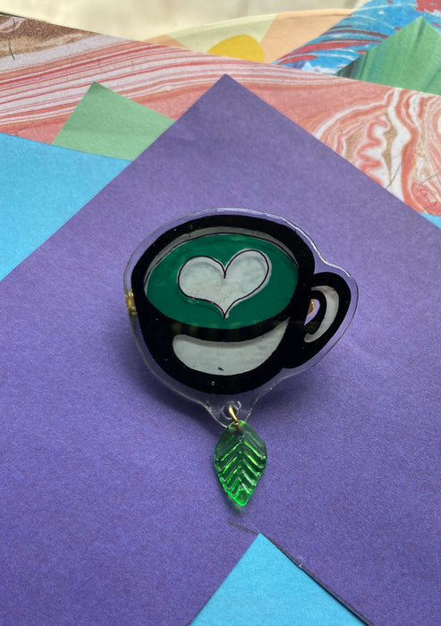 Matcha Lover’s Hand-Made Pin