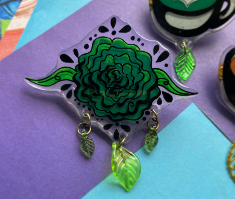 Wilde’s Carnation Hand-Made Pin