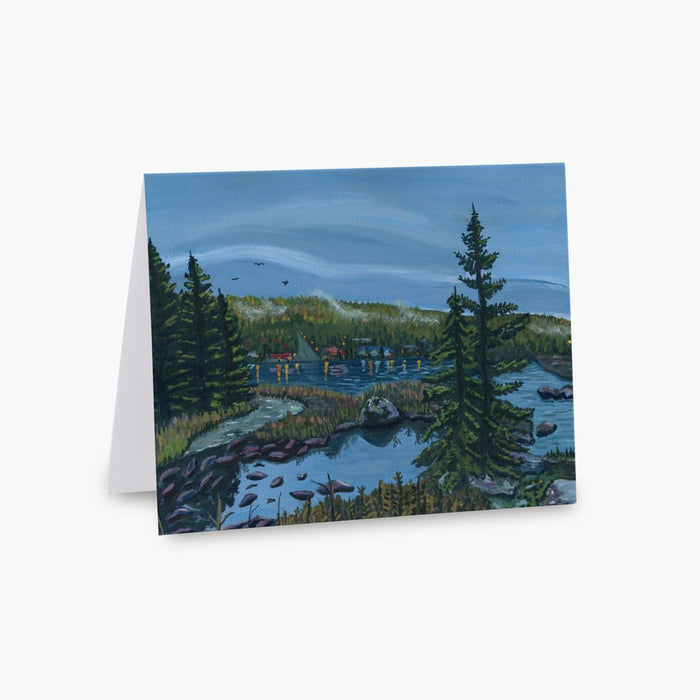 Grand Marais Harbor Landscape Greeting Card