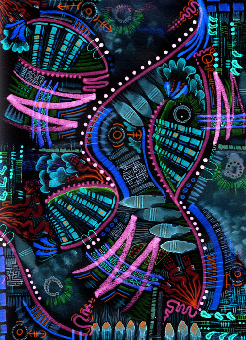 Abstract Print: Light Show