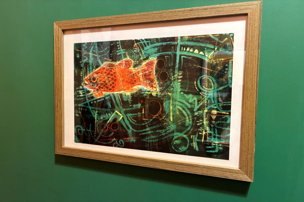 Electric Goldfish Print