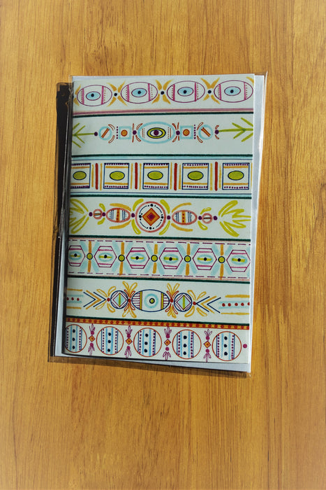 Blank greeting card: stripes