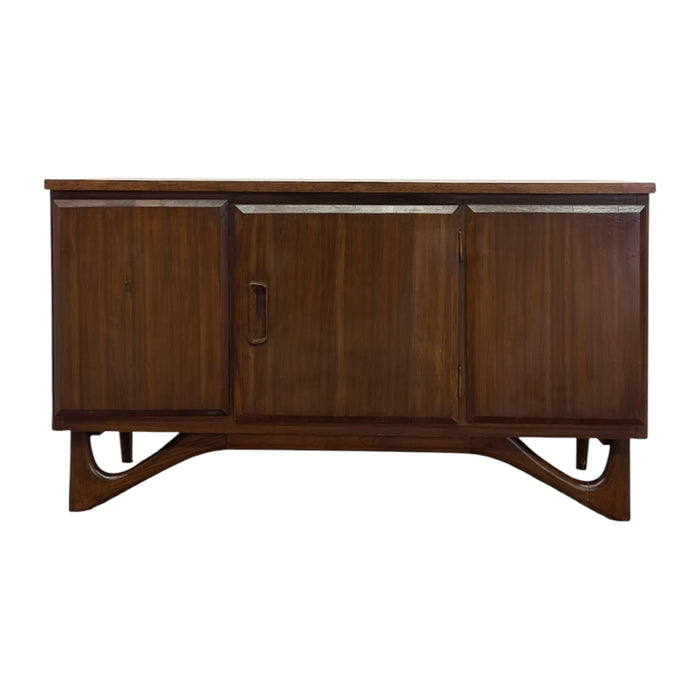 Vintage Mid-Century Modern Sideboard Credenza with Adrian Pearsall Style Base