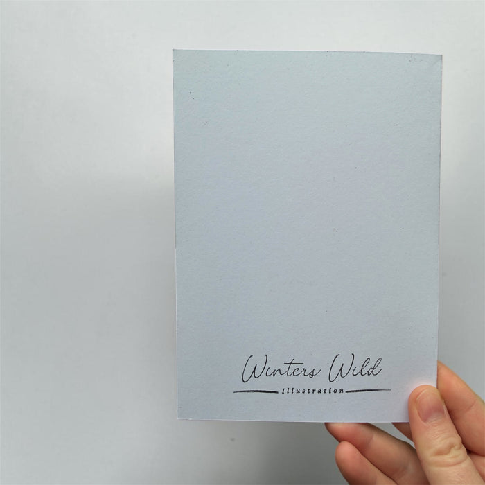 Not To Be Mushy Original Hand-Drawn Greeting Card, Fungi Art, Punny Card, Blank Inside