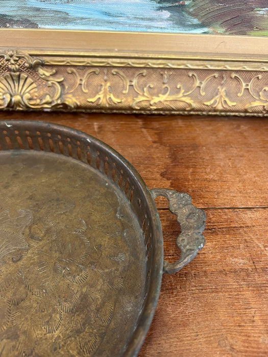 Old time Early second hand India Import possibly Brass Tray