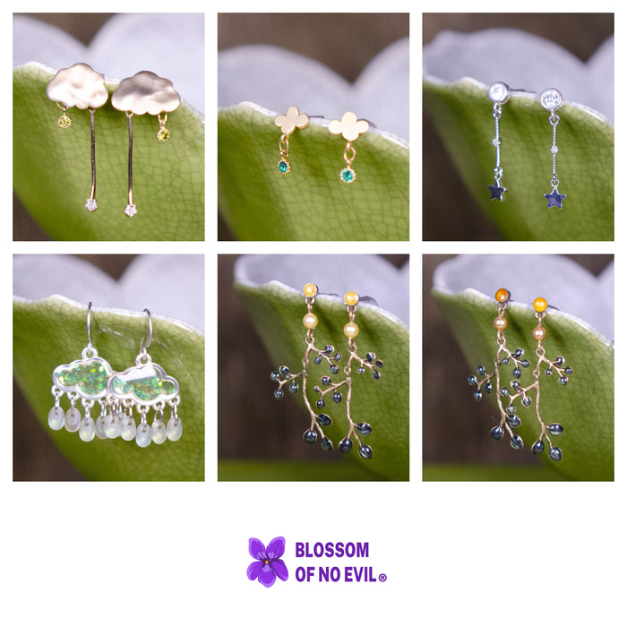 Fancy nature theme earrings