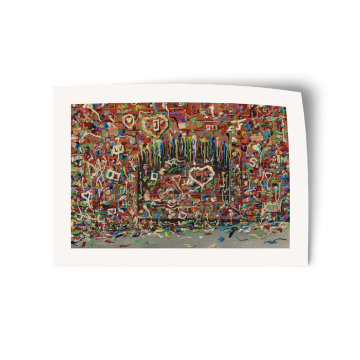 The Gum Wall | Watercolor Vinyl Sticker