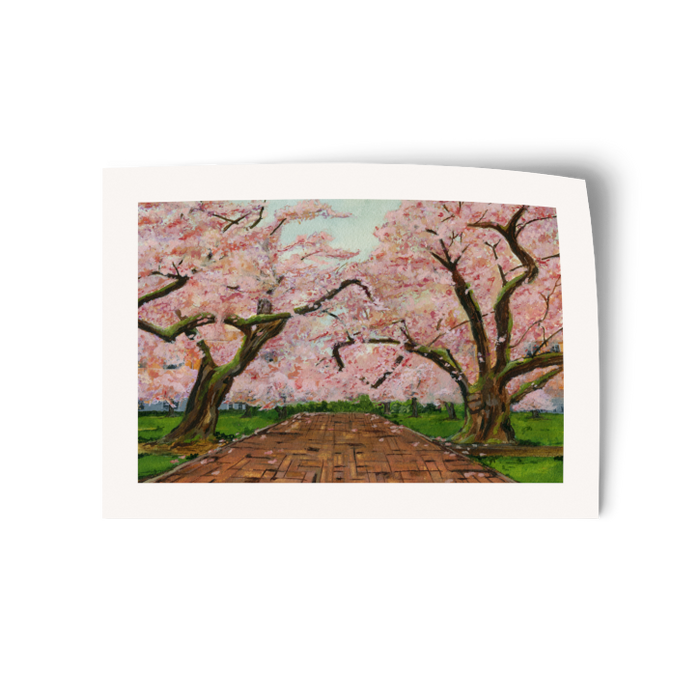 The Quad | Watercolor Vinyl Sticker