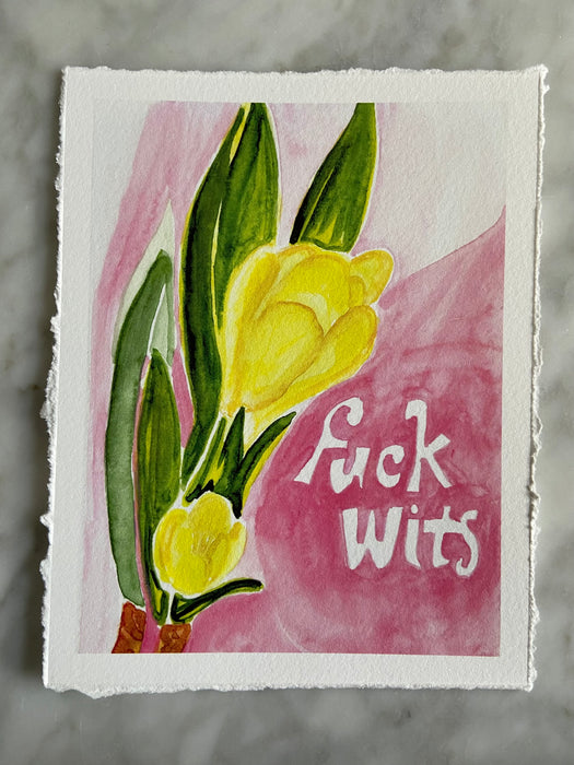 F*ck Wits Flower Print