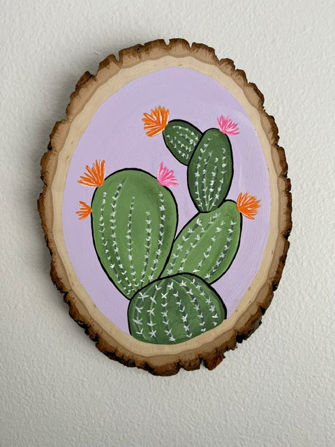Cactus Wood Slice