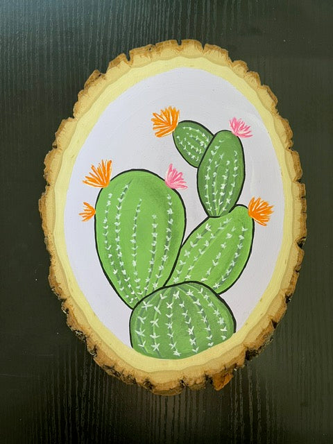 Cactus Wood Slice