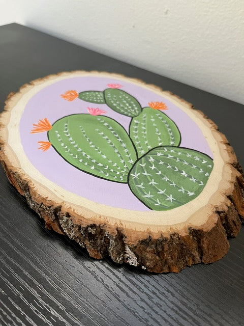 Cactus Wood Slice