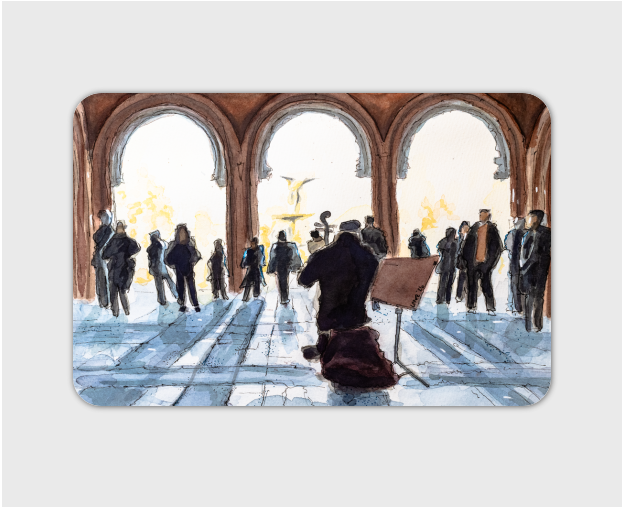 Central Park NYC - Bethesda Terrace Sticker