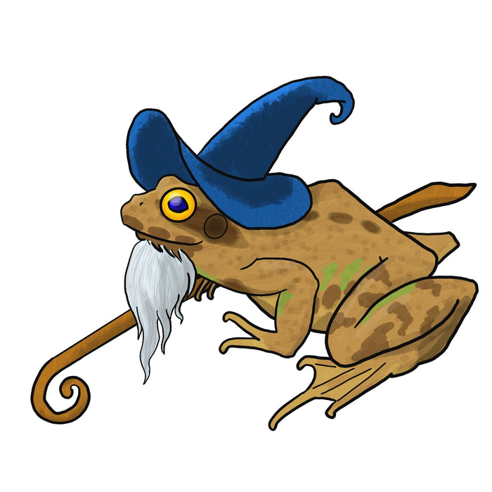 Frog Wizard sticker