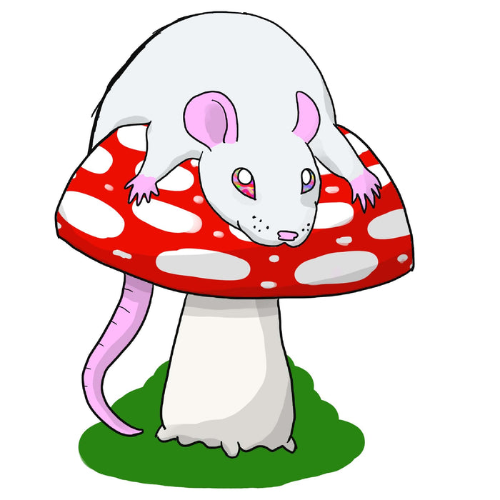 Mushroom Rat sticker