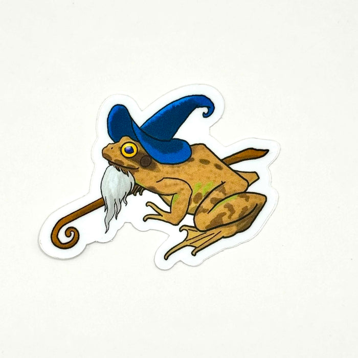 Frog Wizard sticker