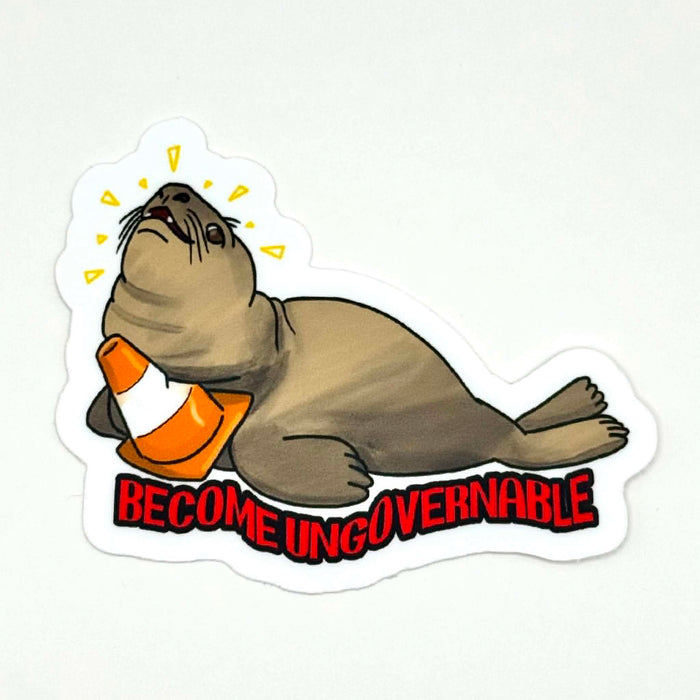 Neil the Seal “Become Ungovernable” sticker