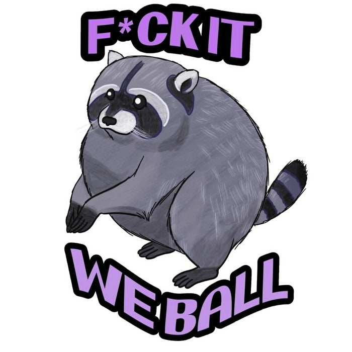 Jimothy Raccoon sticker