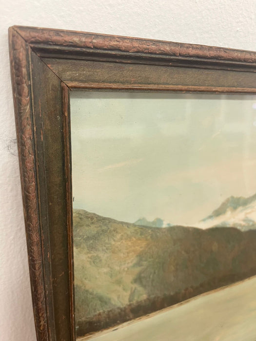 Vintage Framed Tinted Landscape Photo