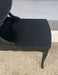 1960s Mid-Century Modern Ebonized Coffee Table by Lane Furniture with Slatted Shelf and Tapered Legs