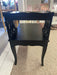 1960s Mid-Century Modern Ebonized Coffee Table by Lane Furniture with Slatted Shelf and Tapered Legs