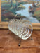 1960s vintage mid century modern style 6 glass coaster hollywood regency style caddy