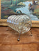 1960s vintage mid century modern style 6 glass coaster hollywood regency style caddy