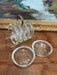 1960s vintage mid century modern style 6 glass coaster hollywood regency style caddy