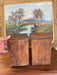 1970s Style Hand-Carved Wooden Bear Bookends - Rustic Folk Art Cabin Decor