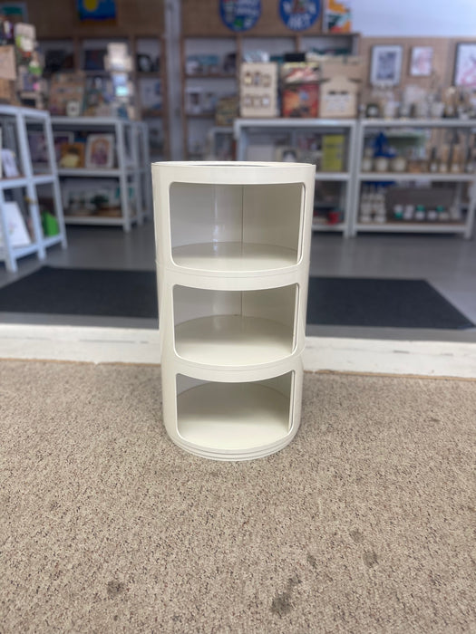 1970s Vintage Italian White Plastic Modular Cabinet by Anna Castelli Ferrieri for Kartell