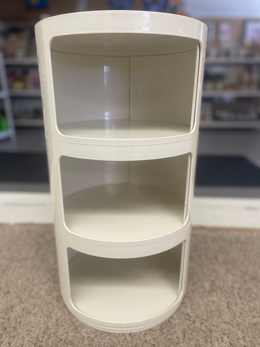 1970s Vintage Italian White Plastic Modular Cabinet by Anna Castelli Ferrieri for Kartell