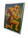 1994 Surrealist Figurative Painting of Muscular Character by H. Hordovan