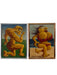 1994 Surrealist Figurative Paintings of Exaggerated Characters by H. Nordeman - Set of Two