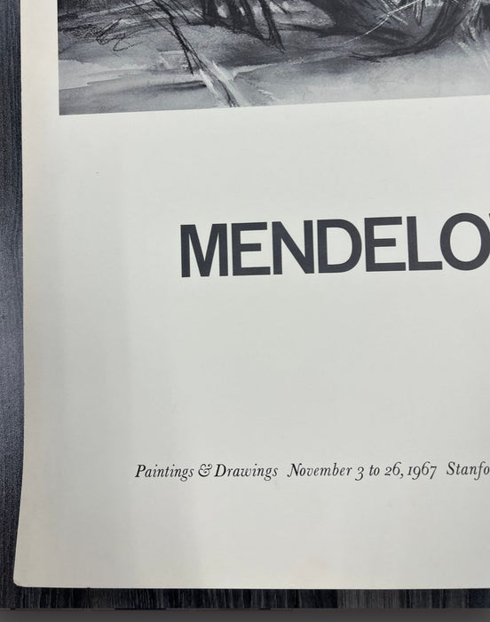 Vintage 1967 Poster of Mendelowitz Exhibition at Stanford University.