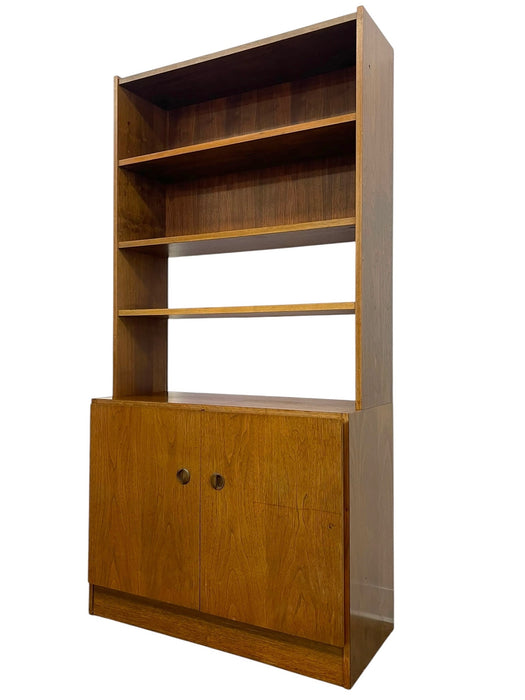 Vintage Mid Century Modern Van Pelt Belgian Cabinet Bookcase Hutch.