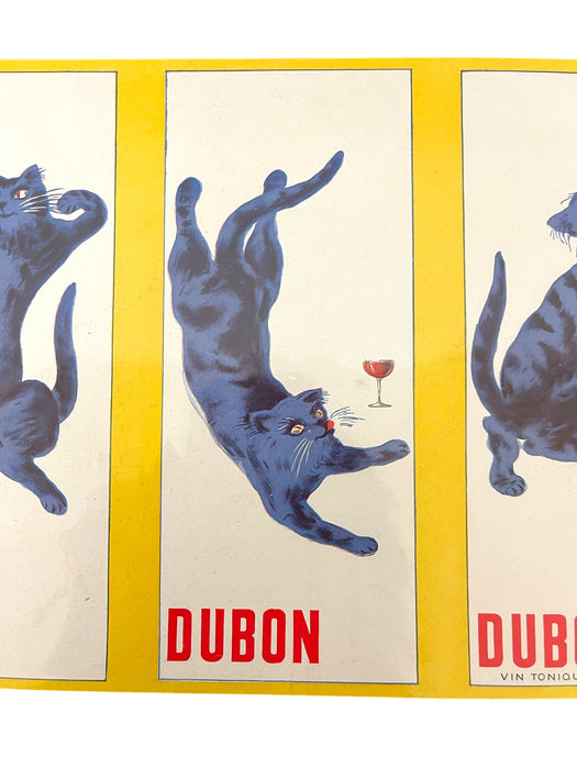 French Dubonnet Advertising Poster Print with Blue Cat Design, 1937 D'Ornellas