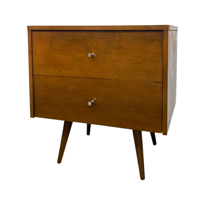 Paul McCobb Planner Group 2-Drawer Nightstand for Winchendon Furniture – Mid-Century Modern Solid Maple End Table Side Chest (Available by online purchase only)