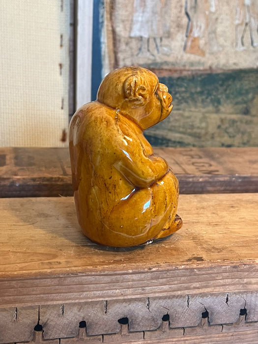 Glazed pottery Chimp ( Online purchase only)