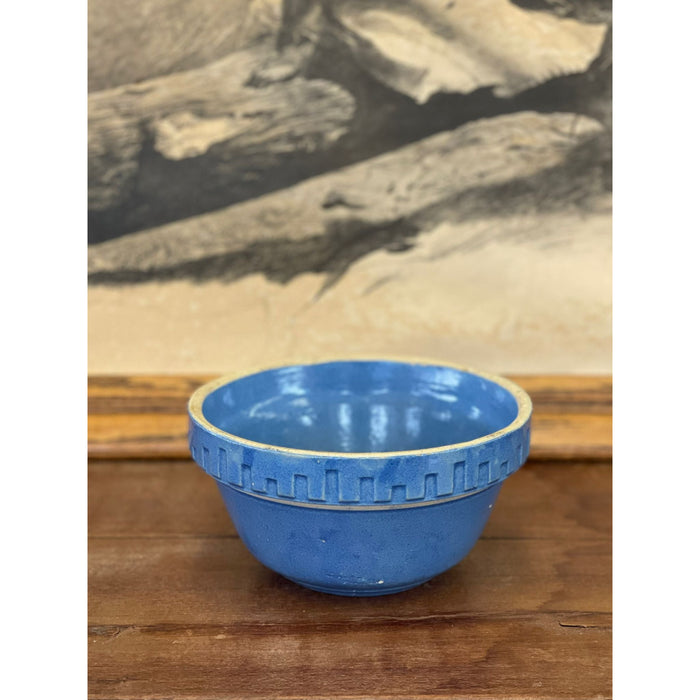 Vintage Blue Stoneware Pot