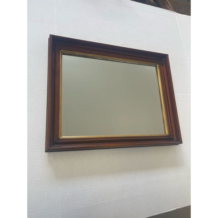 Antique Style Wall Mirror With Wood Frame.