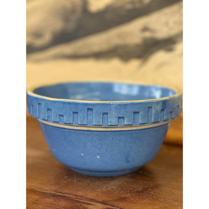 Vintage Blue Stoneware Pot