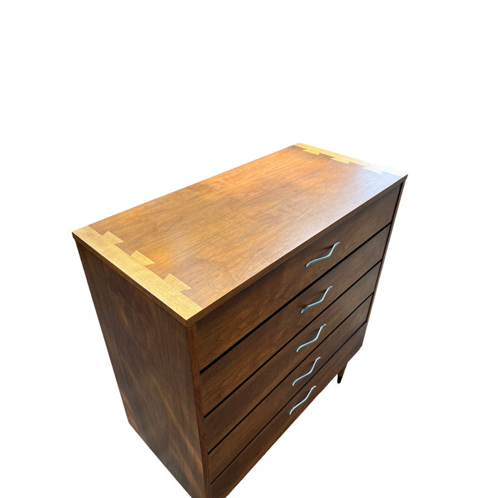 Vintage Mid Century Modern Dresser Dovetail Drawers by Andre Bus for Lane Furniture (Available for Online Purchase Only)