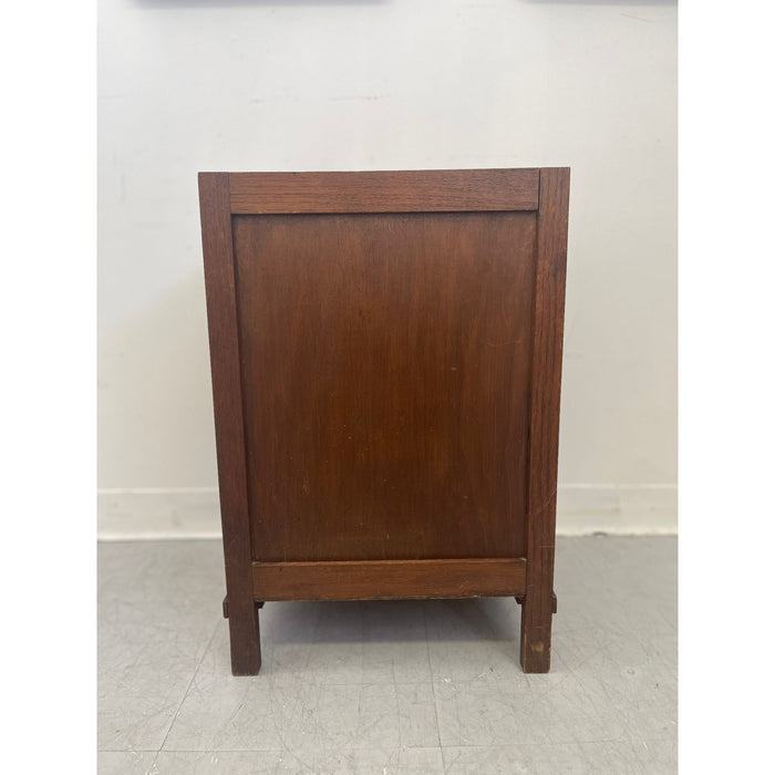 Vintage Art Deco Style End Table With Possibly Marble or StoneTop