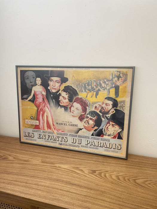 Vintage Framed Movie Poster of “ Les Enfants Du Paradis “ Circa 1945.