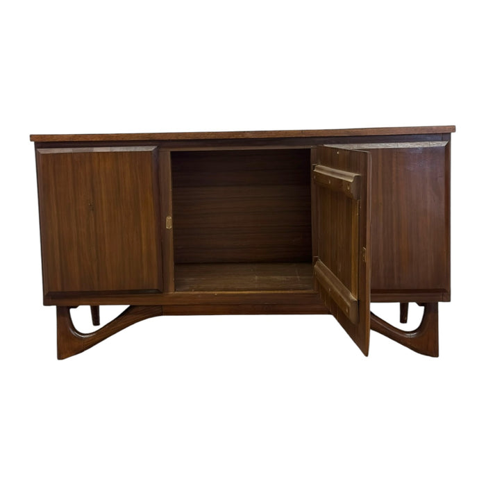Vintage Mid-Century Modern Sideboard Credenza with Adrian Pearsall Style Base