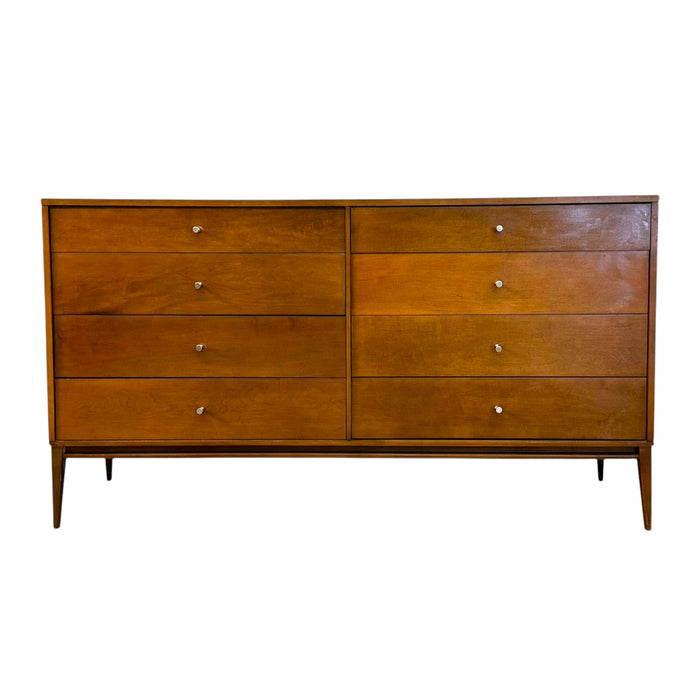 Paul McCobb Planner Group 8-Drawer Dresser for Winchendon Furniture – Mid-Century Modern Solid Maple Lowboy Credenza .(Available by online purchase only)